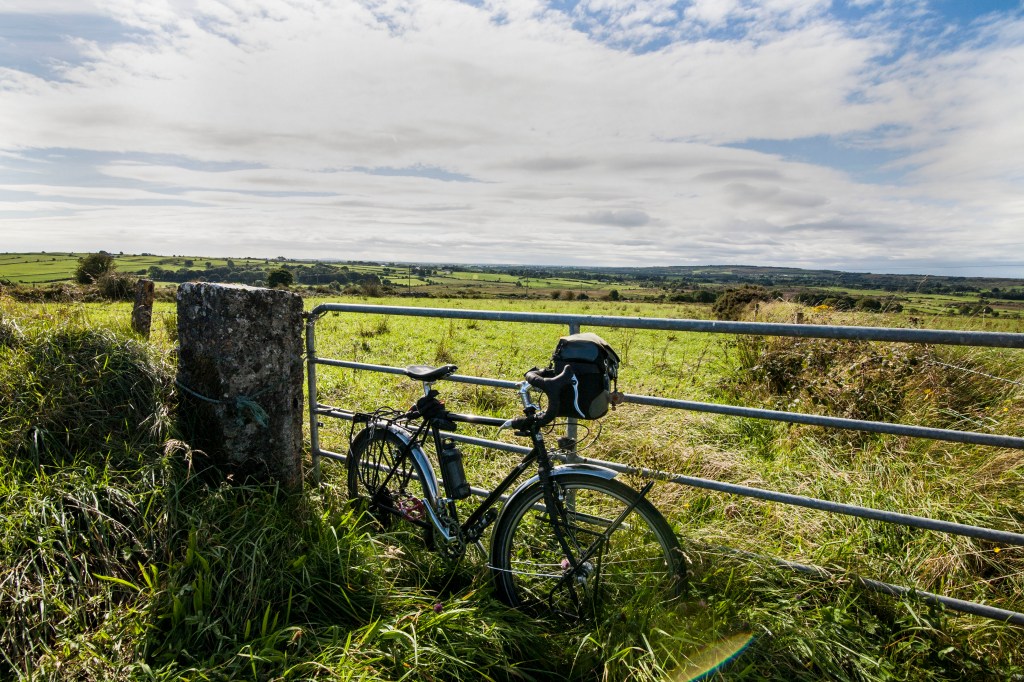 Bicycle on gate in county galway