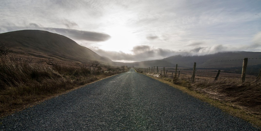 Road in Gleniff, County Sligo, Ireland | Crank and Cog one day cycle loops in Ireland. Local Loops.