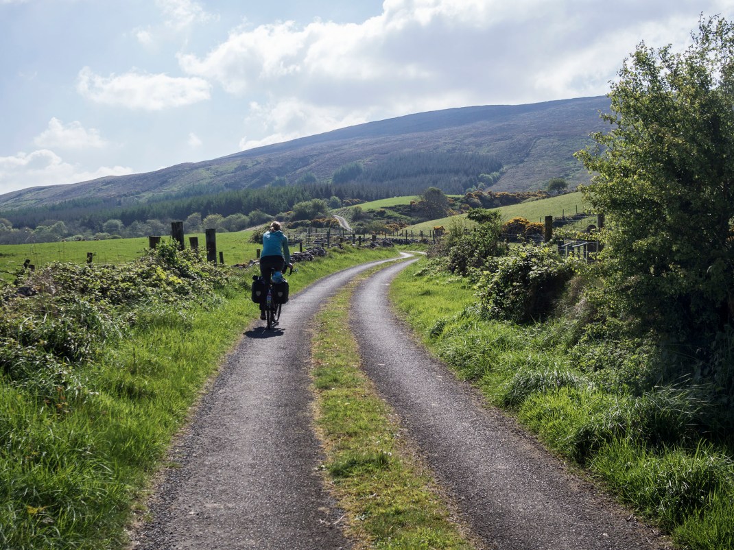 Bike-packing through the Ox Mountains, Sligo, Ireland.