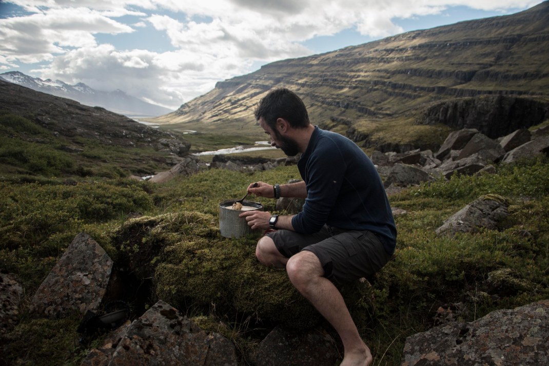 Cooking breakfast in the wild | Crank & Cog cycle tour of Iceland.