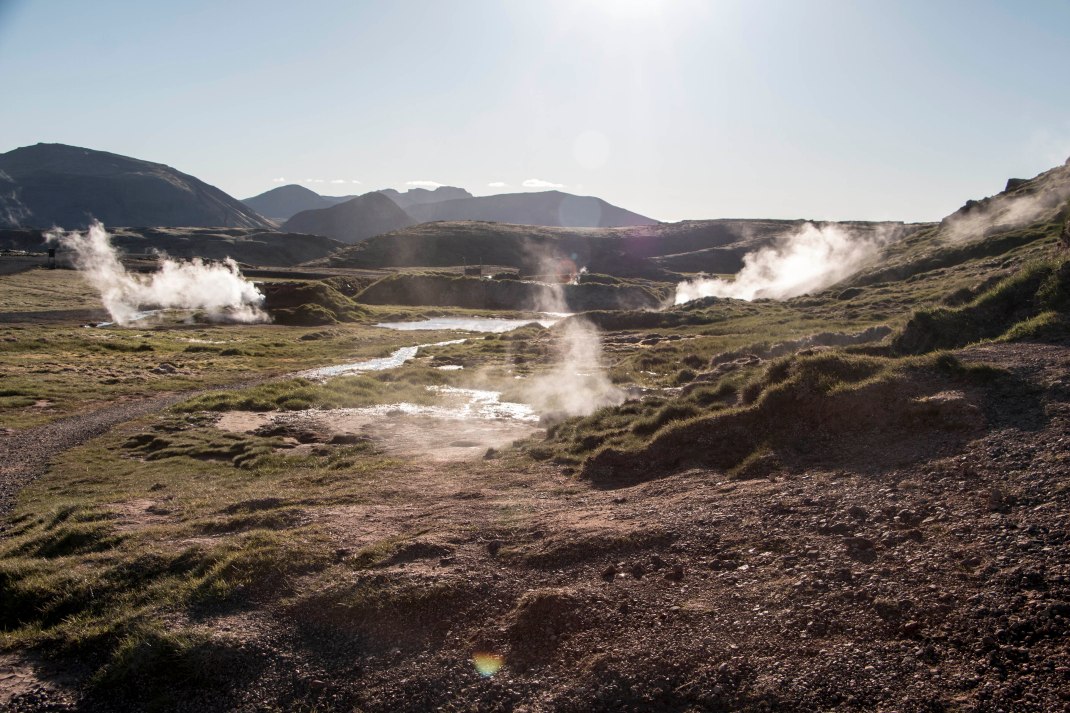 Natural hot mud baths in Iceland | Crank & Cog cycle tour of Iceland.