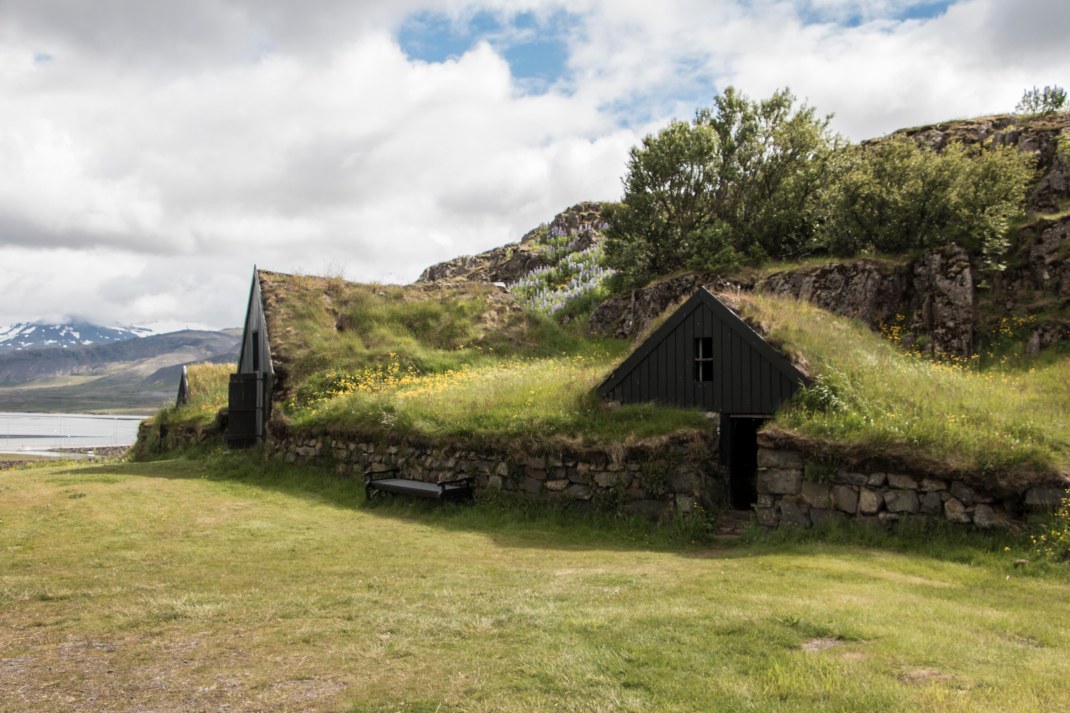 Grass roof sheds in Iceland | Crank and Cog cycle tour of Iceland.