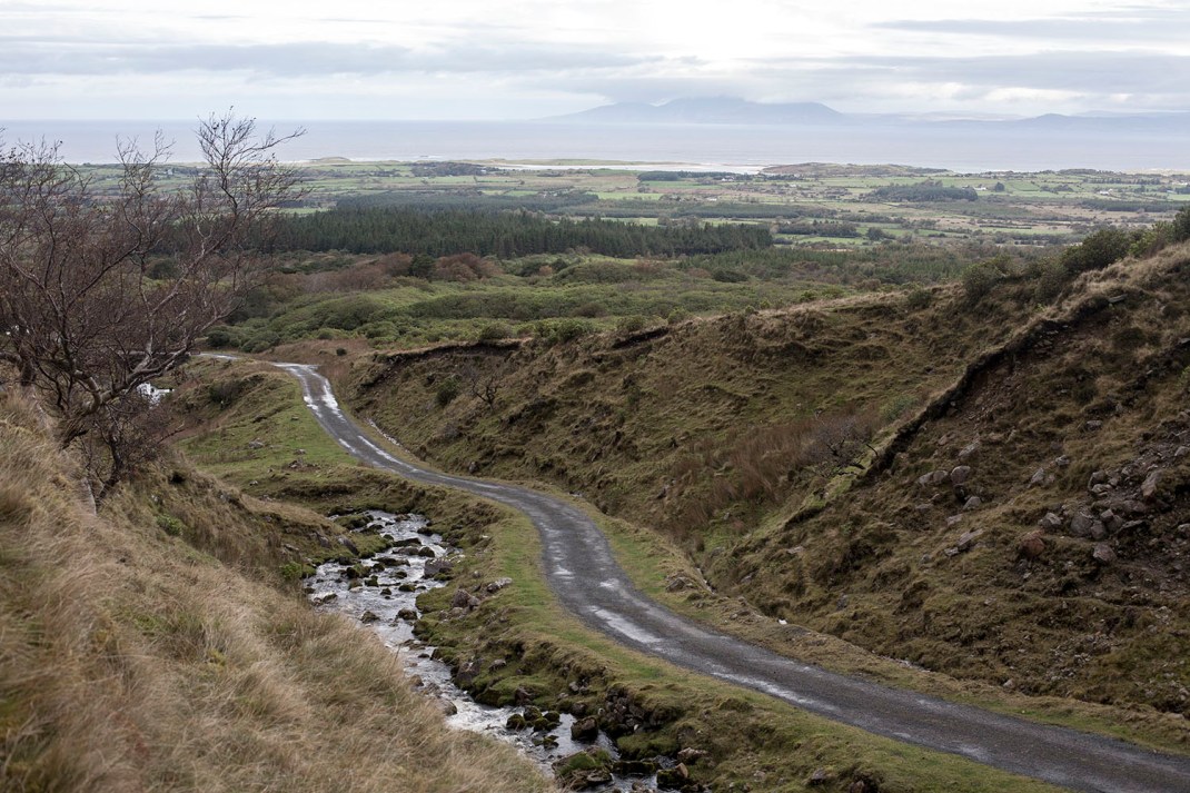 Benbulben mountain track, Sligo, North West of Ireland.